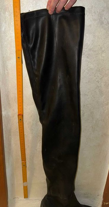 Спешно! ботуши от (еко) кожа с широк ток – ASOS Design, размер 41