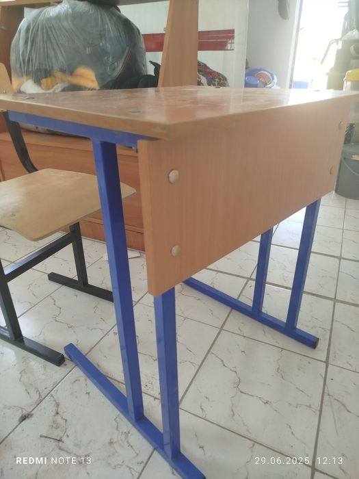 Парта столымен жеке парта біреулік