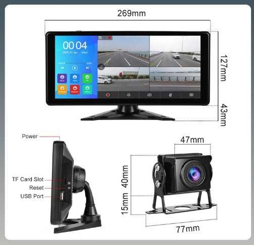 CAMECHO RV комплект камери за заден ход: 3 камери