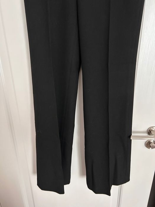 Pantaloni stofă groasă la dungă