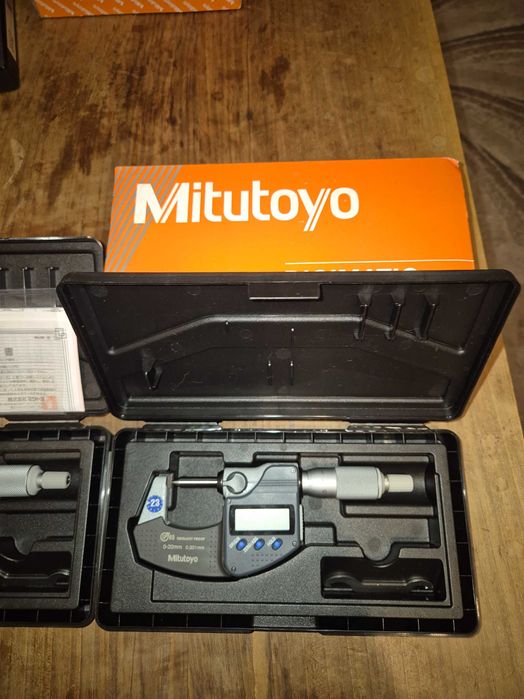 Микрометър Mitutoyo 0-20мм плоско-конусен