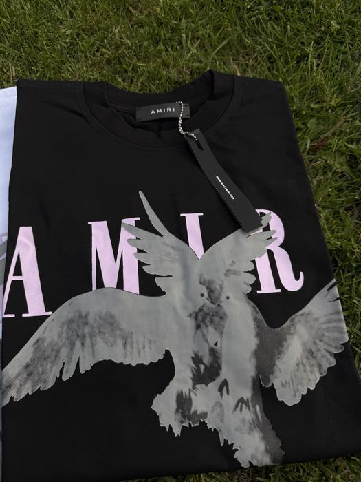 Tricou Amiri Premium Alb / Negru