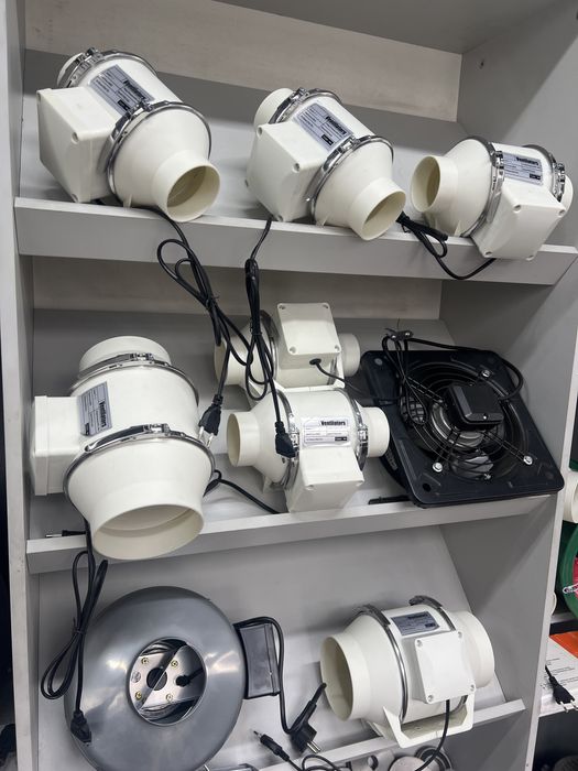 Вентиляторы канальные, осевые, радиальные