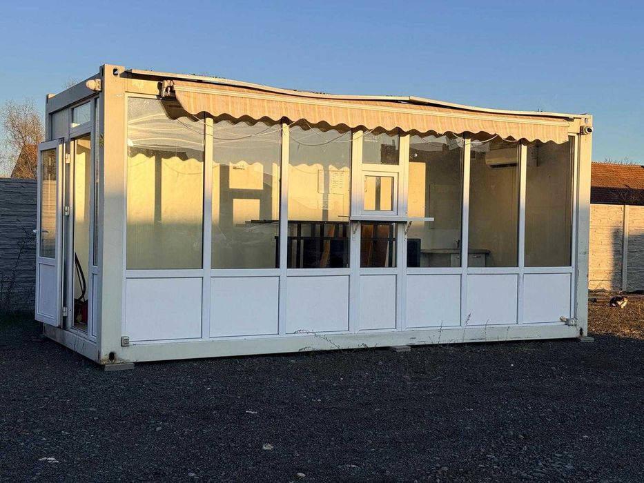 Container comercial tip Horeca-vitrina 6x2,5x2,7m