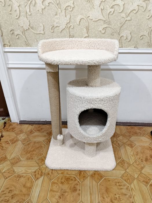 Домик для кошек Лежанка когтеточка. Зоодомики