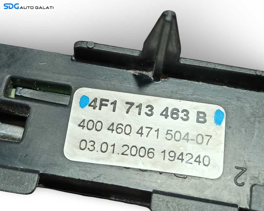 Panou Ornament Indicator Selector Viteze Timonerie Maneta Schimbator Viteze Cutie Automata Audi A6 C6 2004 - 2011 Cod 4F1713463B [LR6897]