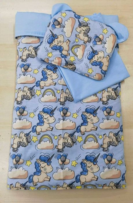 Комплект за количка 4 части летен с подложка непромокаема