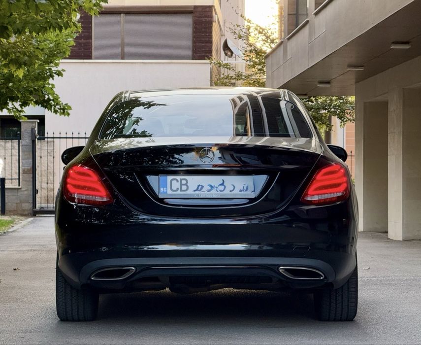 Mercedes-Benz W205 C-Class седан Задна броня Оригинал Черна