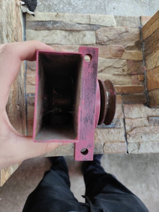 Moară porumb, acționare cu curea