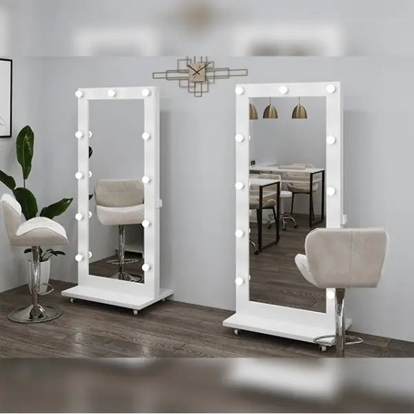 Зеркало с подсветкой на колесиках!