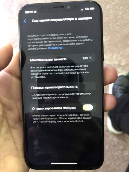 Iphone x holati ideal 256 gb