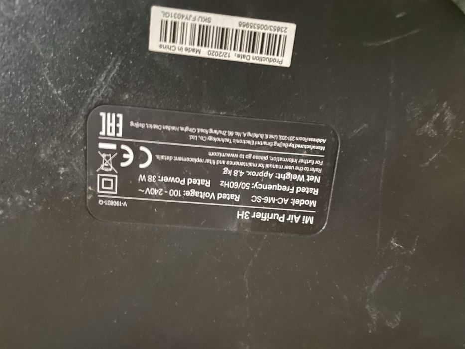 Purificator Aer XIAOMI 3C/3H
