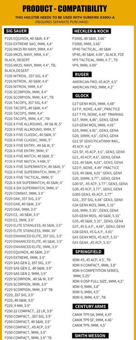 Holster universal cu acțiune rapida universal+platforma.