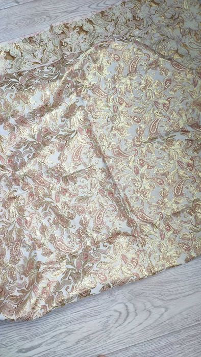 Черный атлас и парча отрезы
