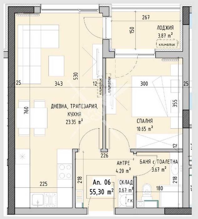 Продава се Двустаен апартамент в София, Малинова долина - 65 кв.м за 1480 €/кв.м - Снимка #4