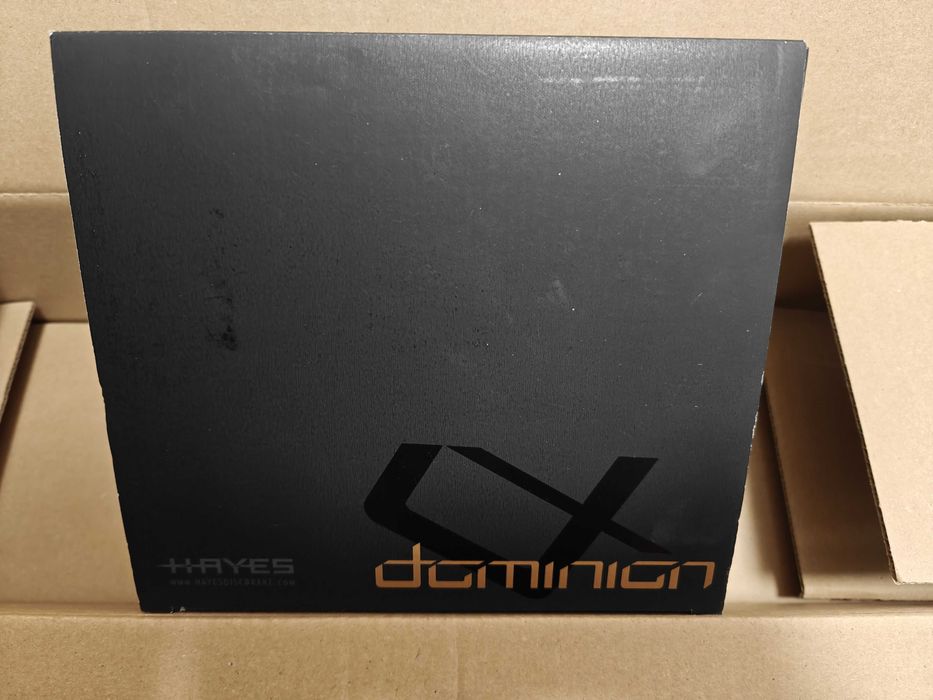 Hayes Dominion T4, нови 4 бутални спирачки, комплект предна и задна, титан, карбон, ендуро даунхил