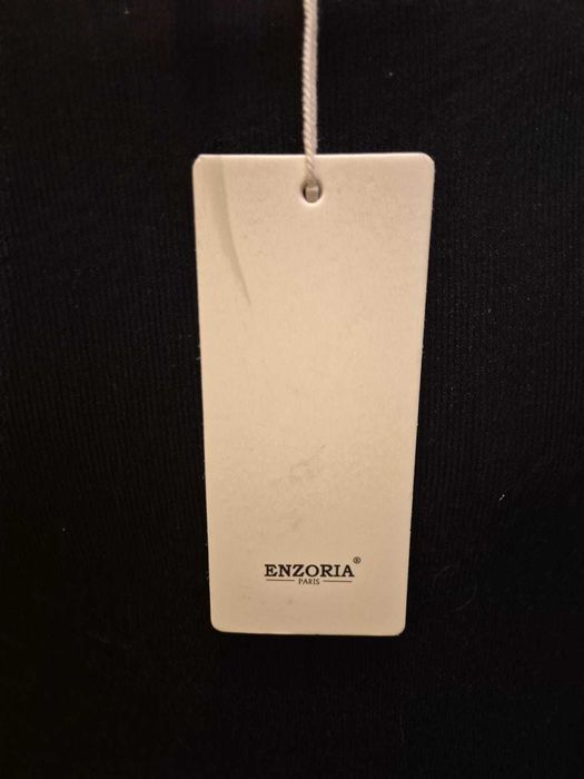 Bluza pulover neagra cu flori argintii