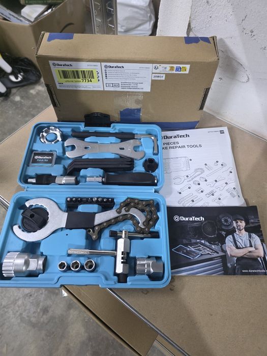 Set de reparatii pentru bicicleta 31 piese in valiza DURATECH