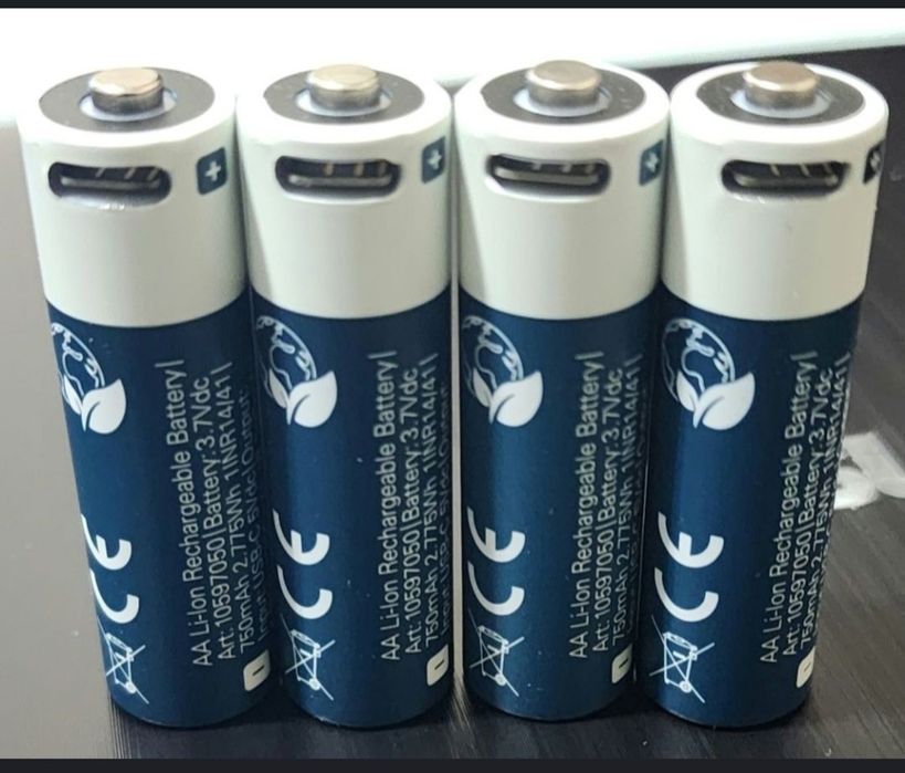 Acumulatori 9v si 1.5v reincarcabili Usb-C