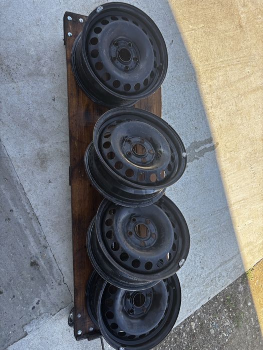 Set 4 jante tablă R15 5x112 OEM VW / Skoda / Seat / Audi