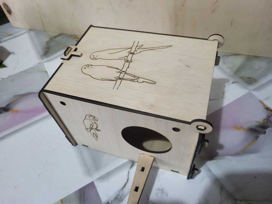 Дуплянка для попугаев, канареек. Дизайн оформления под заказ.