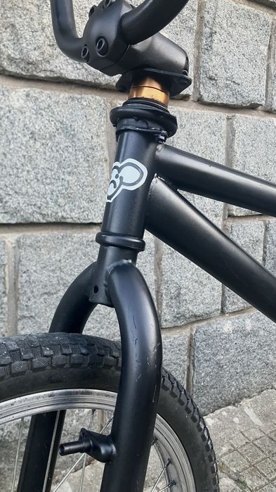 BMX 20” Custom black matte/ детски велосипед - стегнат, готов за каране