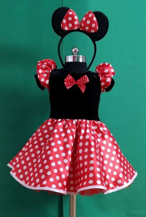 Rochie Minnie mouse costum aniversar Minnie mouse recuzita foto