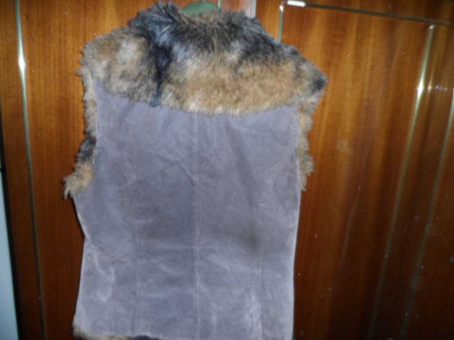 дамски елек естествена кожа