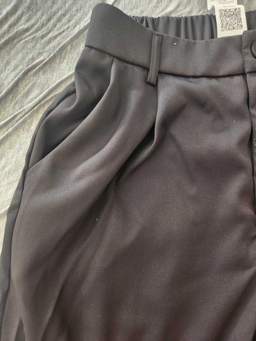 Черен дълъг широк панталон