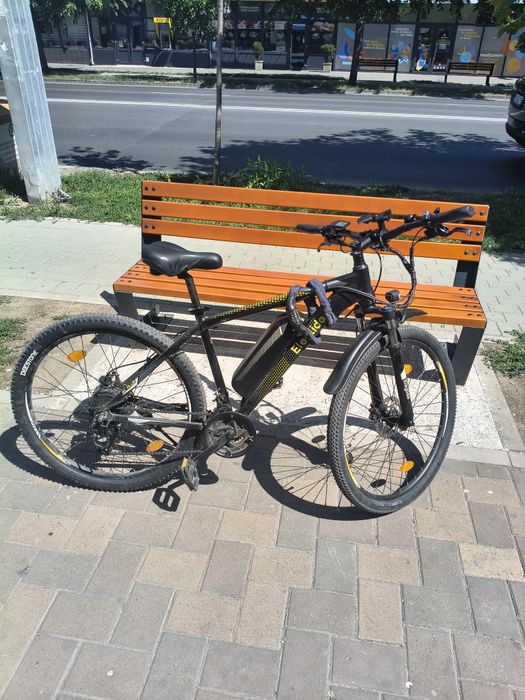 Bicicleta Electrica Eleglide M1 plus cu frane hidraulice discuri de 160 și autonomie de peste 60km, plăcute frana noi