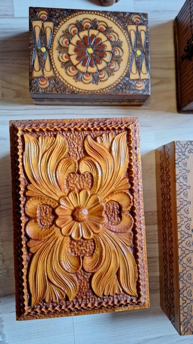 Cutie lemn pentru cadouri si oastrat obiecte