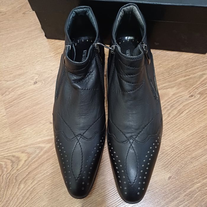 Мъжки официални боти естествена кожа