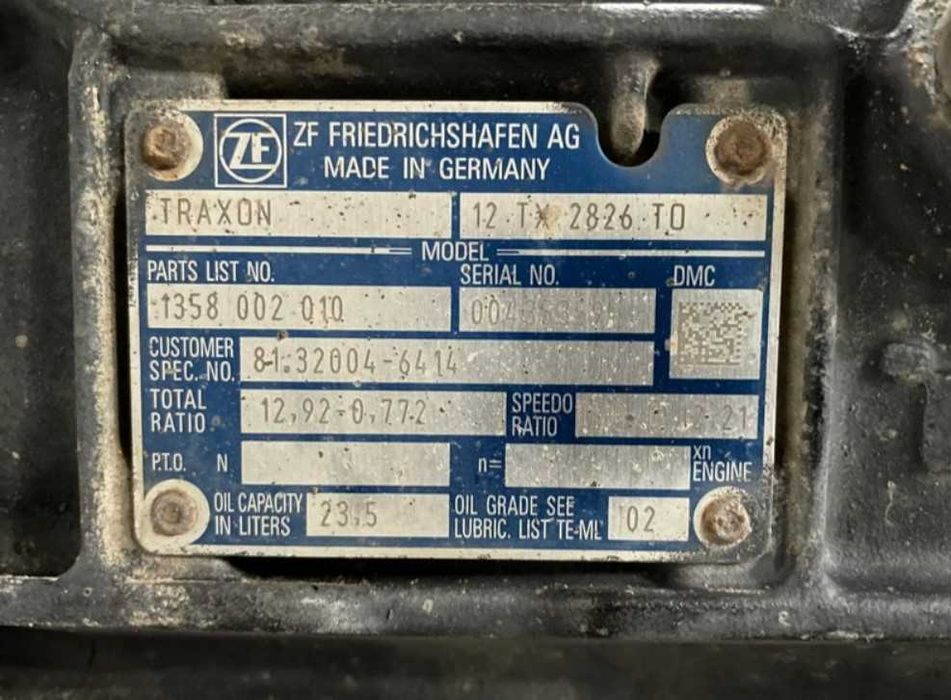 Cutie viteze automata ZF 12TX2826 TO camion MAN - Piese de schimb MAN