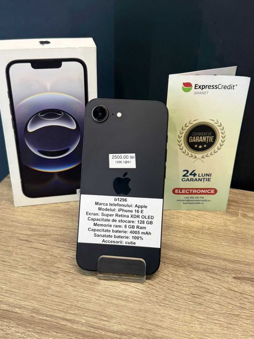 (AG51) Apple iPhone 16e b1296 - Garantie 2 ani