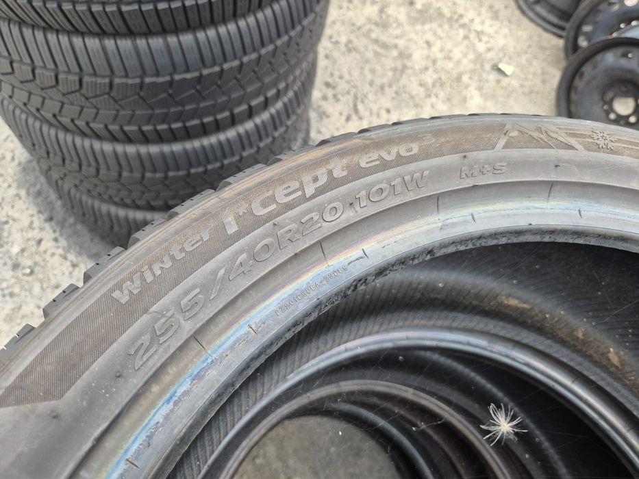 2 Anvelope M+S IARNA - 255/40/20 101W - HANKOOK - CA UNELE NOI - DOT 2024