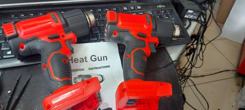 Pistol cu aer cald compatibil Milwaukee, cordless, fara baterie + unul identic defect