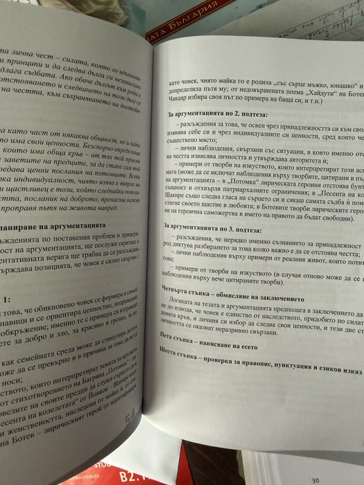 Помагала за подготовка за дзи 12-ти клас