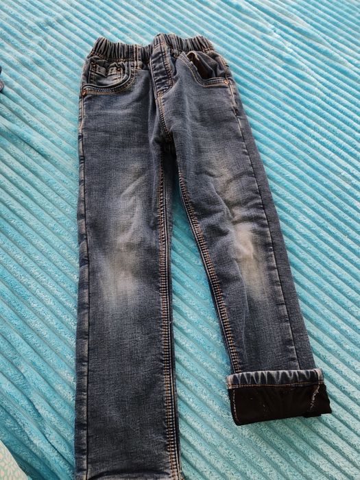 Детски дънки за момче с вата