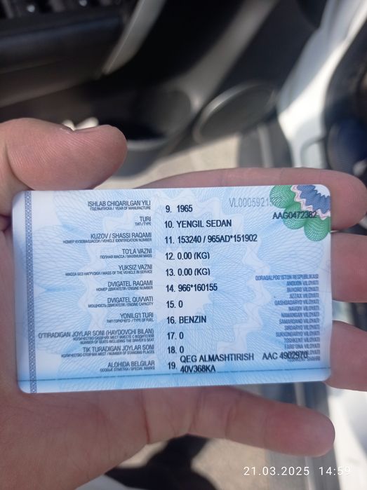 Zaz 965 xolati yaxshi