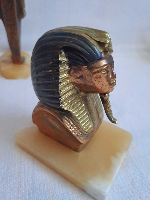 statueta egipteana bronz cupru onix