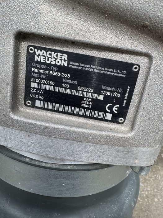 Wacker Neuson BS68-2/28 2025г. Тръмбовка