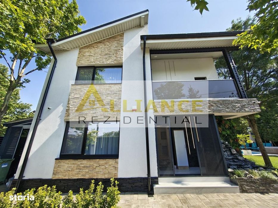 Vila premium P+1+M | 185 mp utili | Teren 650 mp | Piscina | Mobilata