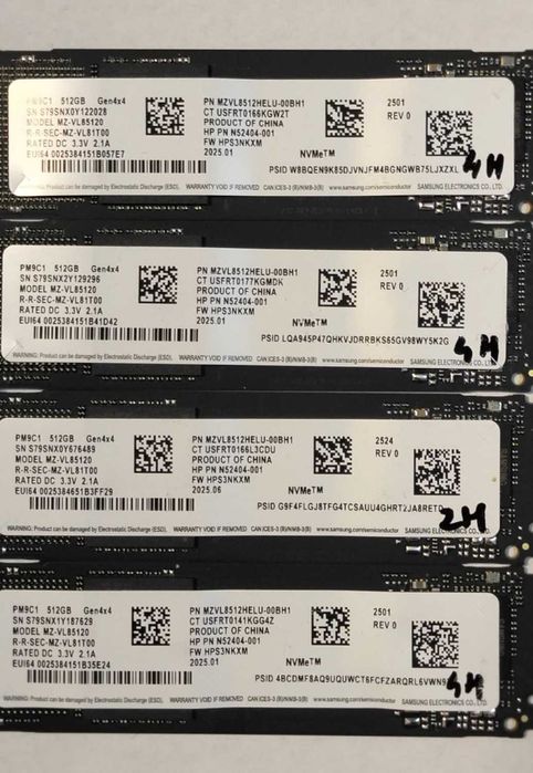 SSD 512GB Samsung M2 Nvme  PCIE gen4 , Nou, Garantie 1 AN, format 2280