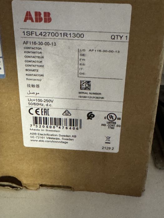 Контактор ABB ABB116