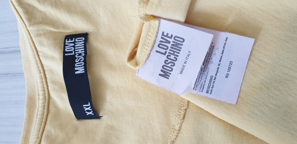 LOVE MOSCHINO Cotton Made in Italy Mens Size L ОРИГИНАЛ! Мъжка Тениска