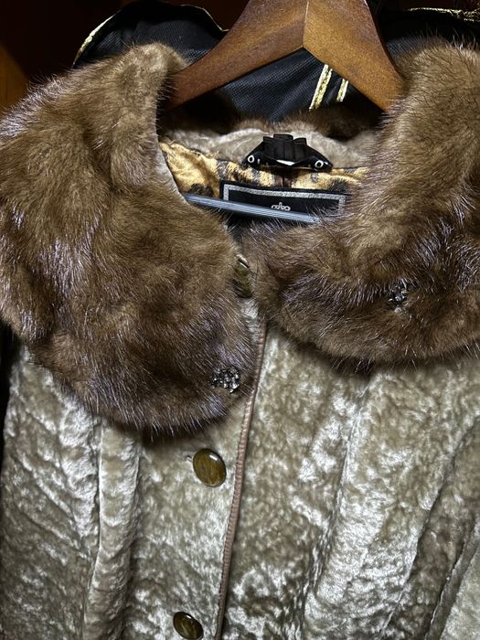 Мутоновая шуба женская
