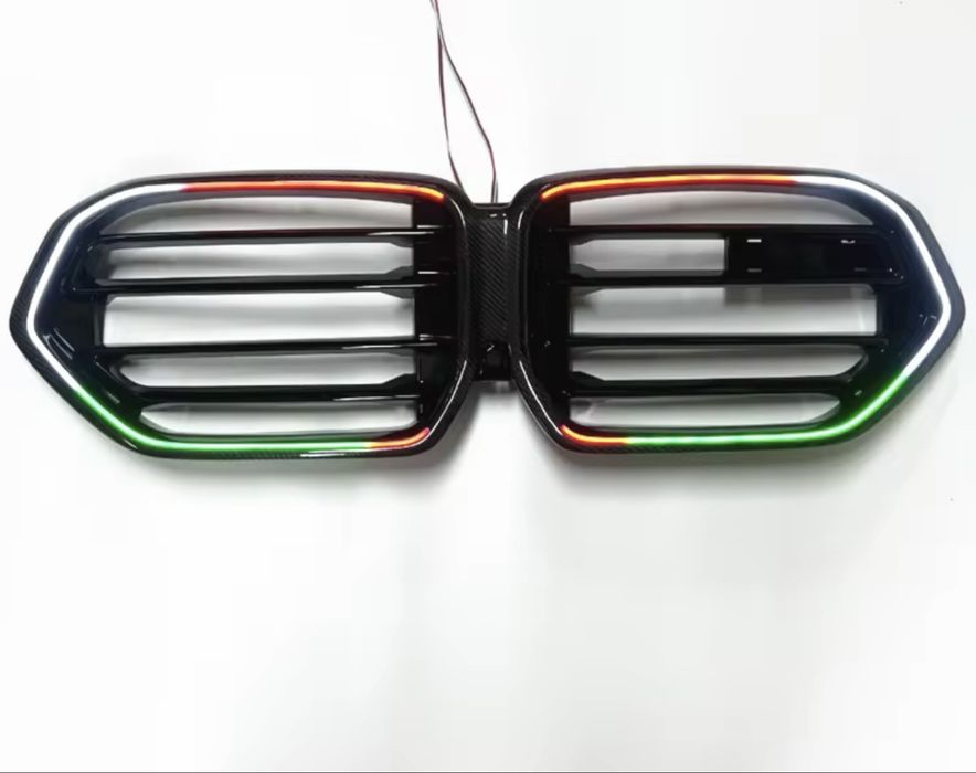 Grila nari LED RGB Carbon BMW G06 F96 X6M 2019-2026