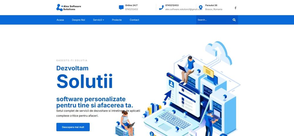 Dezvoltam aplicatii si siteuri personalizate