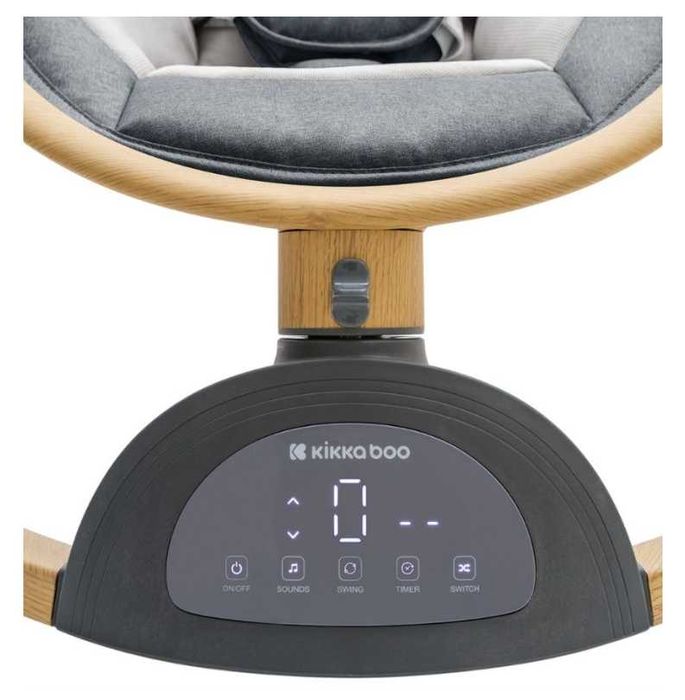 Електрическа люлка KikkaBoo - Ashlee, тъмносива