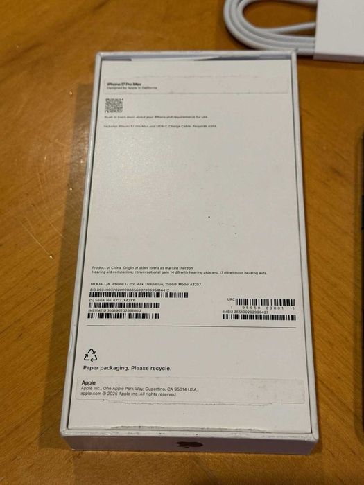 Iphone 17 Pro Max, 256 GB